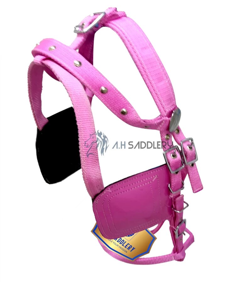 Premium Nylon Horse Driving Harness with Stainless Steel Fittings and Padding - Show and Training Equestrian Gear